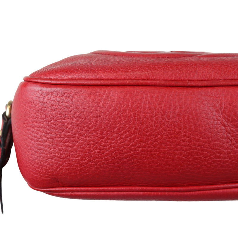 Soho Disco Bag Small Calfskin Red GHW