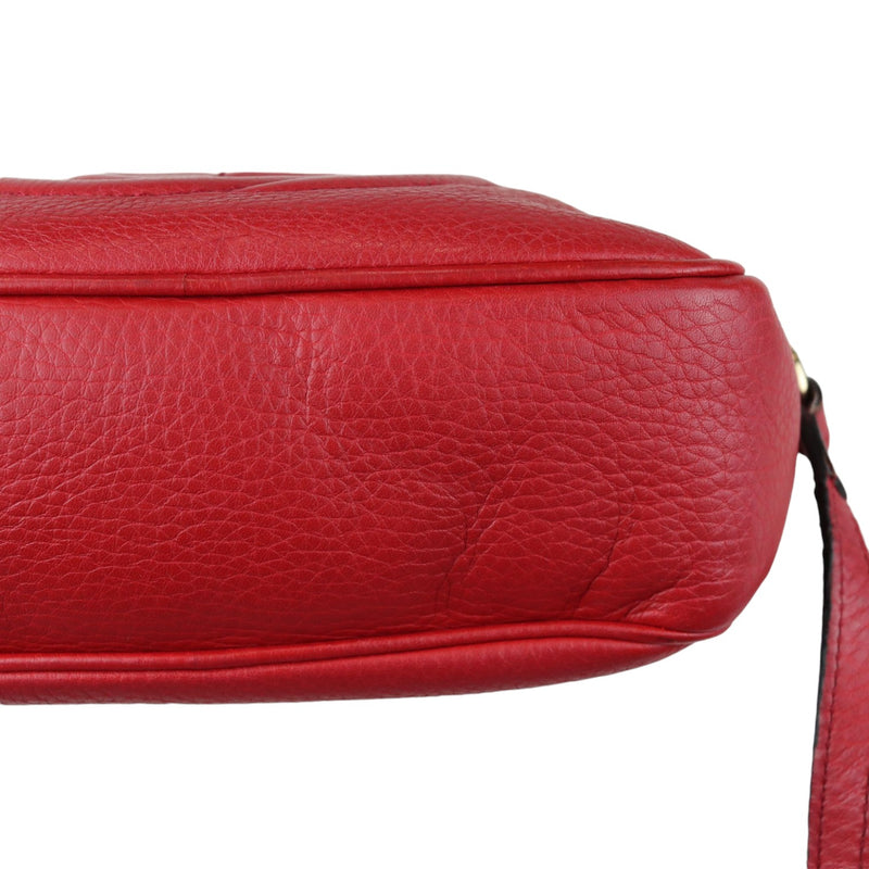 Soho Disco Bag Small Calfskin Red GHW