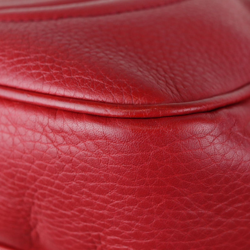 Soho Disco Bag Small Calfskin Red GHW