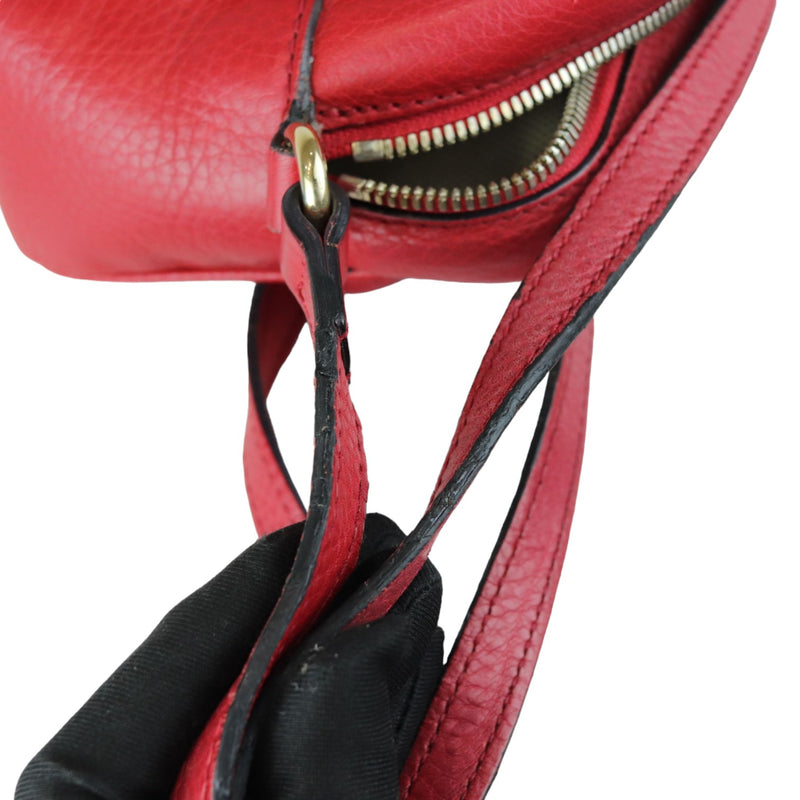 Soho Disco Bag Small Calfskin Red GHW