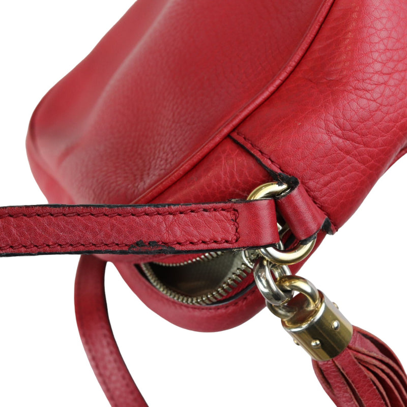 Soho Disco Bag Small Calfskin Red GHW