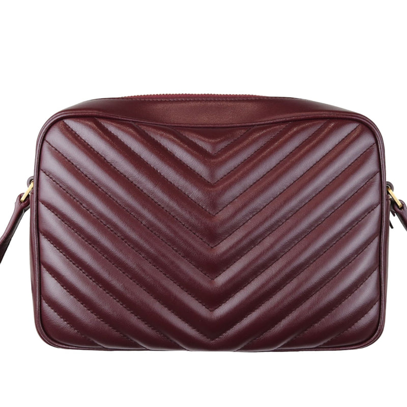 Lou Camera Calfskin Matelasse Monogram Burgundy GHW