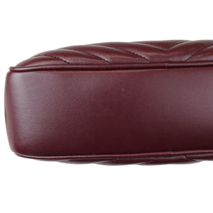 Lou Camera Calfskin Matelasse Monogram Burgundy GHW