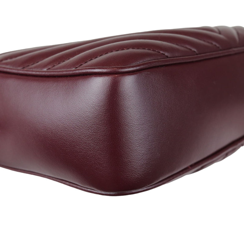 Lou Camera Calfskin Matelasse Monogram Burgundy GHW