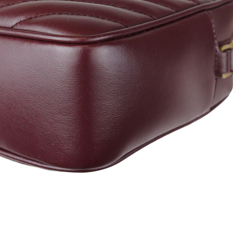 Lou Camera Calfskin Matelasse Monogram Burgundy GHW