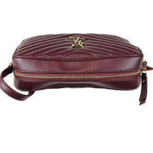 Lou Camera Calfskin Matelasse Monogram Burgundy GHW