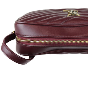 Lou Camera Calfskin Matelasse Monogram Burgundy GHW