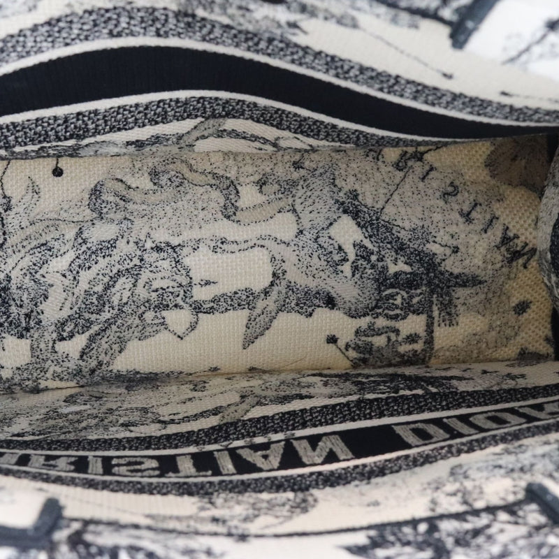 Book Tote Medium Canvas Zodiac Toile De Jouy Latte