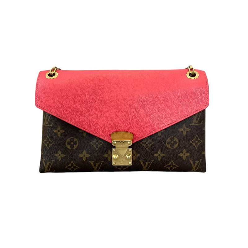 Pallas Chain Flap Monogram Red GHW