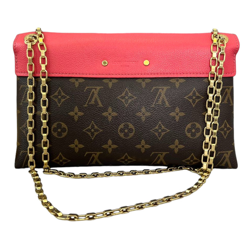 Pallas Chain Flap Monogram Red GHW