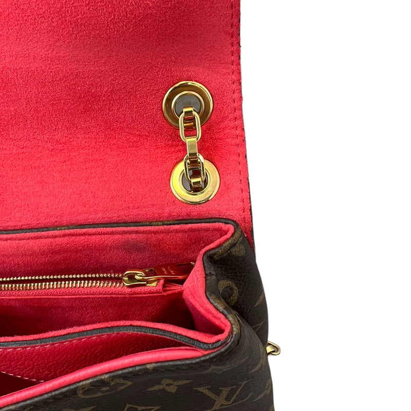 Pallas Chain Flap Monogram Red GHW