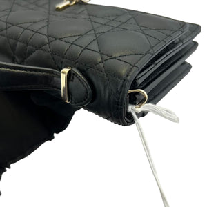 Miss Dior Mini Lambskin Cannage Black GHW