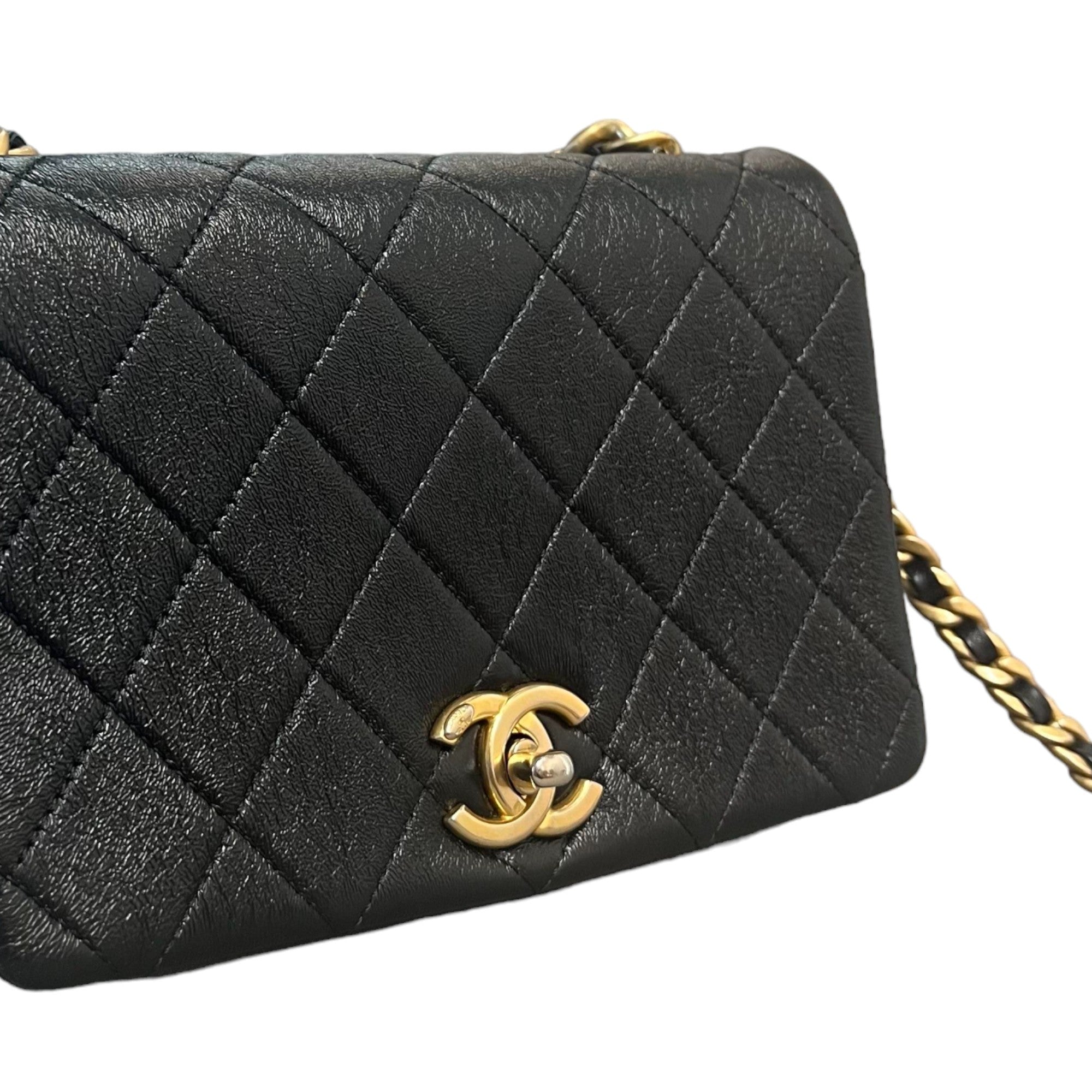 Chanel Fashion Therapy Flap Medium Calfskin Quilted Black GHW Bag Religion