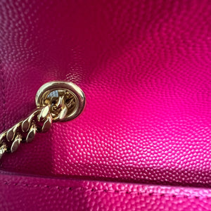 Kate Satchel Medium Grain De Poudre Pink GHW