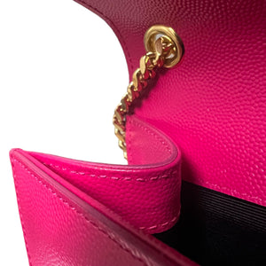 Kate Satchel Medium Grain De Poudre Pink GHW