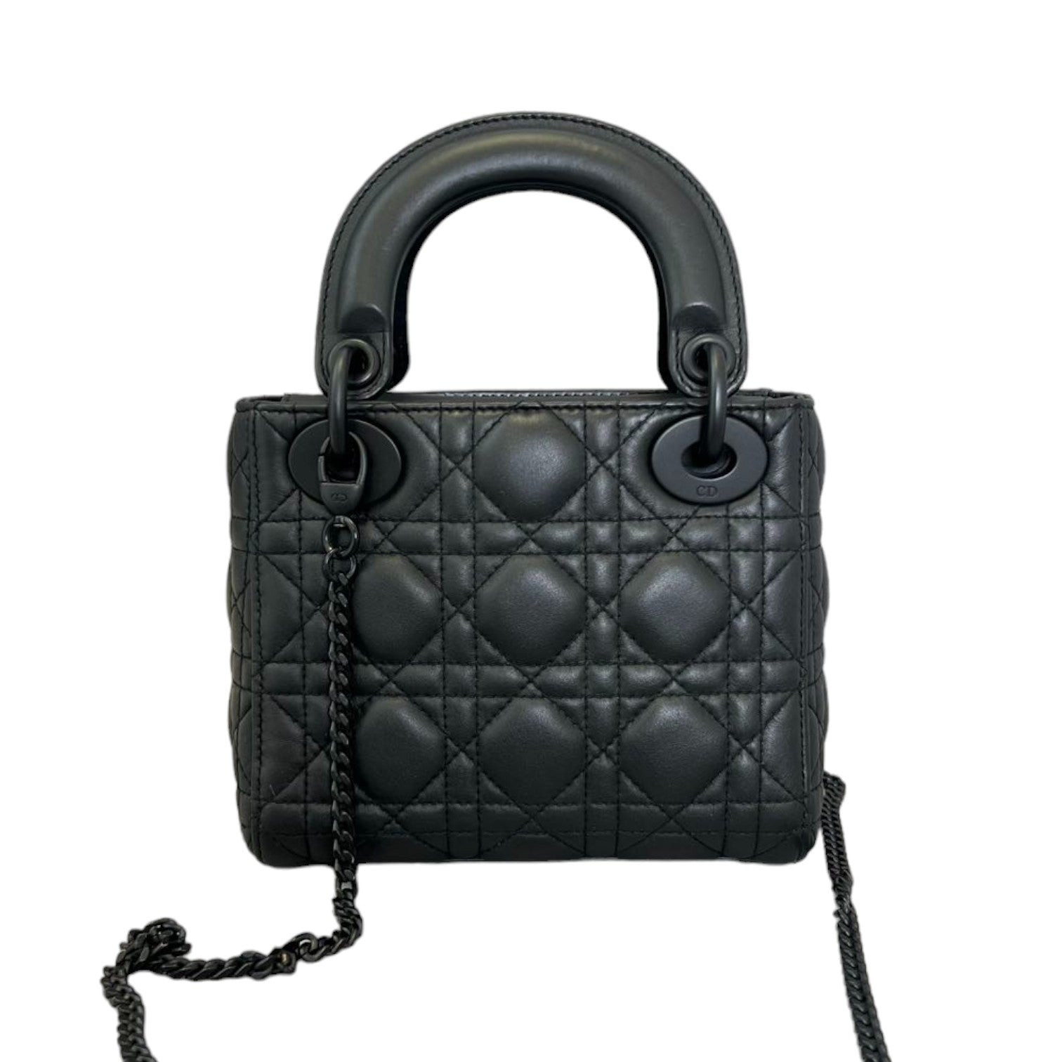 Mini lady dior matte black hotsell