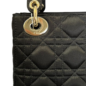 Lady Dior Mini Velvet Black Gemstone GHW