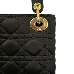 Lady Dior Mini Velvet Black Gemstone GHW