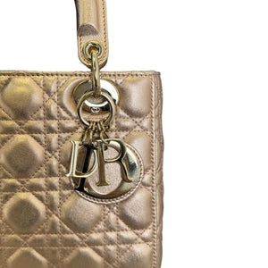 Lady Dior My ABCDior Small Lambskin Cannage Rose Gold GHW