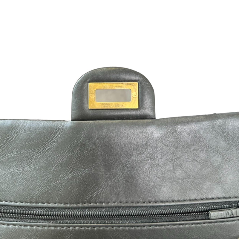 2.55 Reissue 225 Flap Aged Calfskin Black GHW