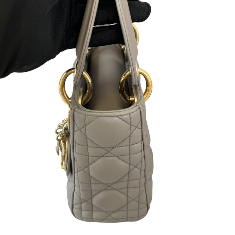 Mini Lady Dior Lambskin Grey GHW