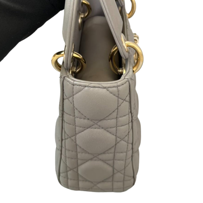 Mini Lady Dior Lambskin Grey GHW