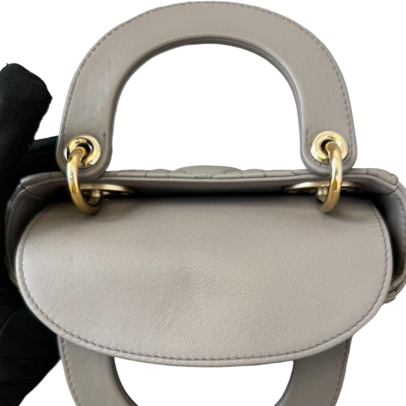 Mini Lady Dior Lambskin Grey GHW