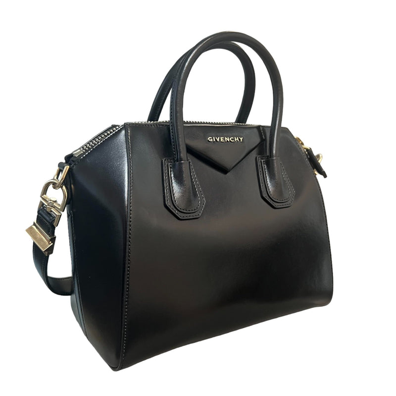 Antigona Medium Shiny Calfskin Black GHW