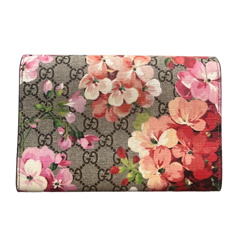 Dionysus Chain Wallet Mini GG Supreme Monogram Blooms Beige Multicolor