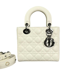 ABCDior Lady Dior Small Lambskin |White Lady Dior SHW Bag|Bag Religion