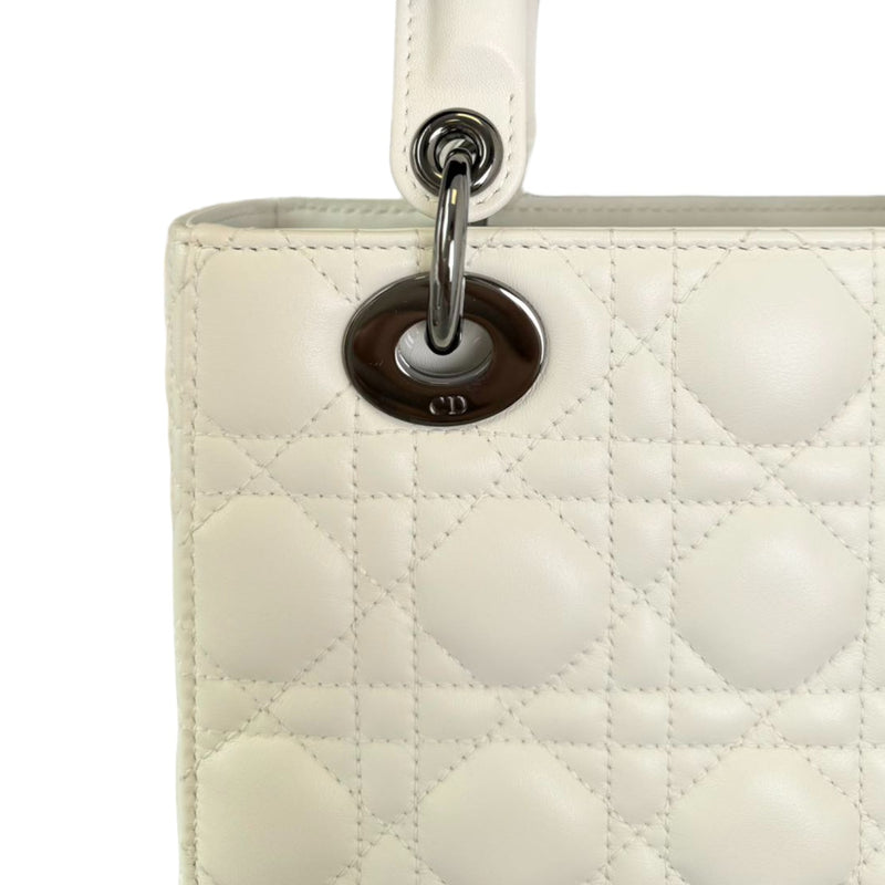 ABCDior Lady Dior Small Lambskin |White Lady Dior SHW Bag|Bag Religion