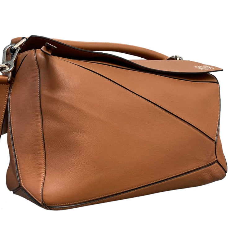 Puzzle Bag Large Calfskin Tan SHW