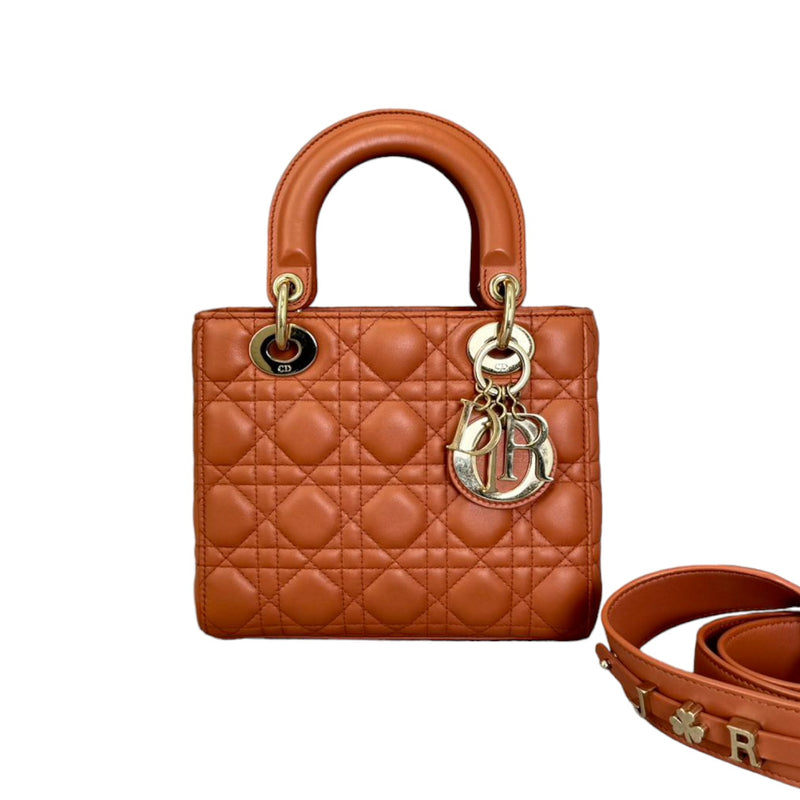 My ABCDior Lady Dior Small Lambskin Brown GHW