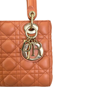 My ABCDior Lady Dior Small Lambskin Brown GHW