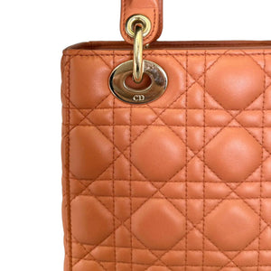 My ABCDior Lady Dior Small Lambskin Brown GHW