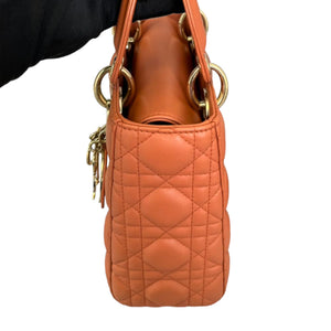 My ABCDior Lady Dior Small Lambskin Brown GHW