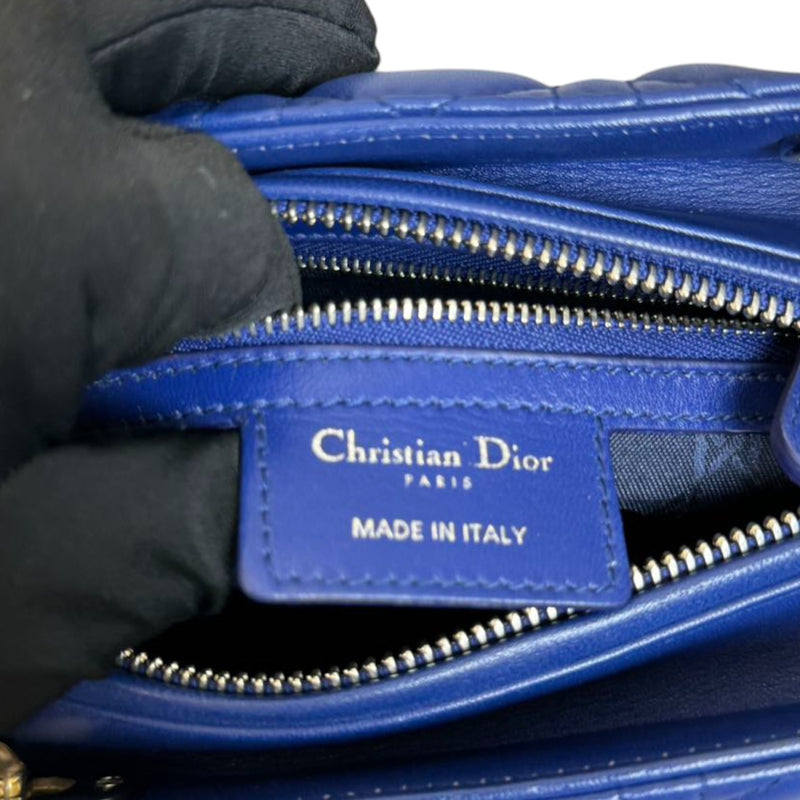 Lady Dior Medium Lambskin Blue SHW