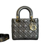 Lady Dior Medium Lambskin Cannage Black GHW