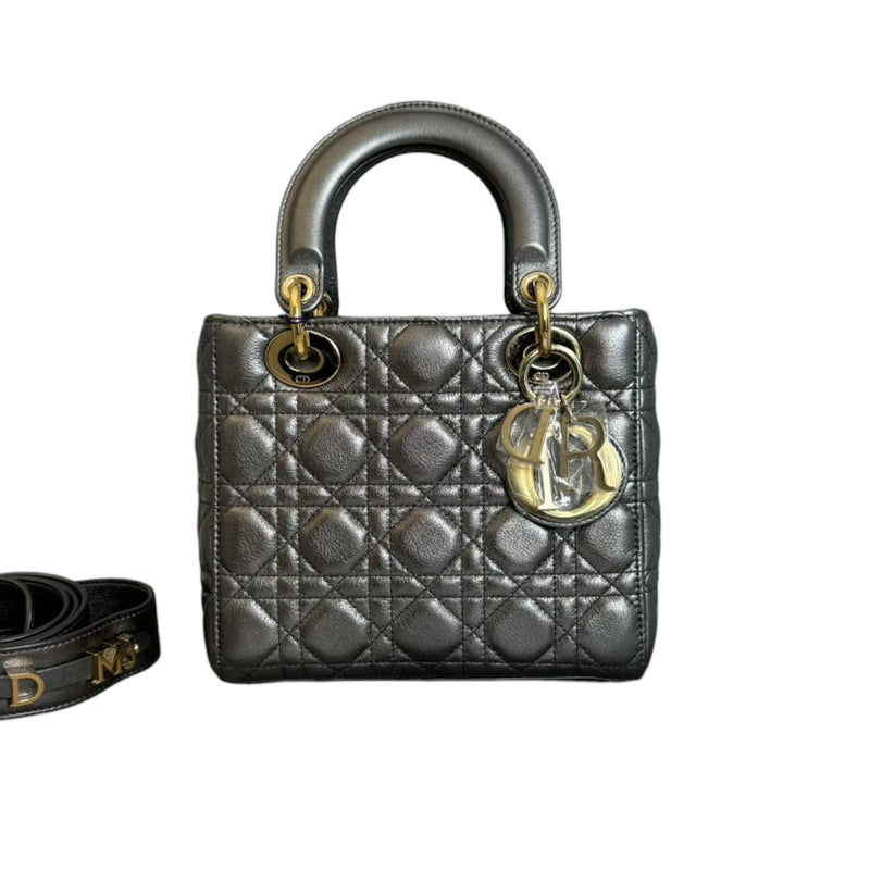 My ABC Dior Lady Dior Small Lambskin Metallic Grey GHW