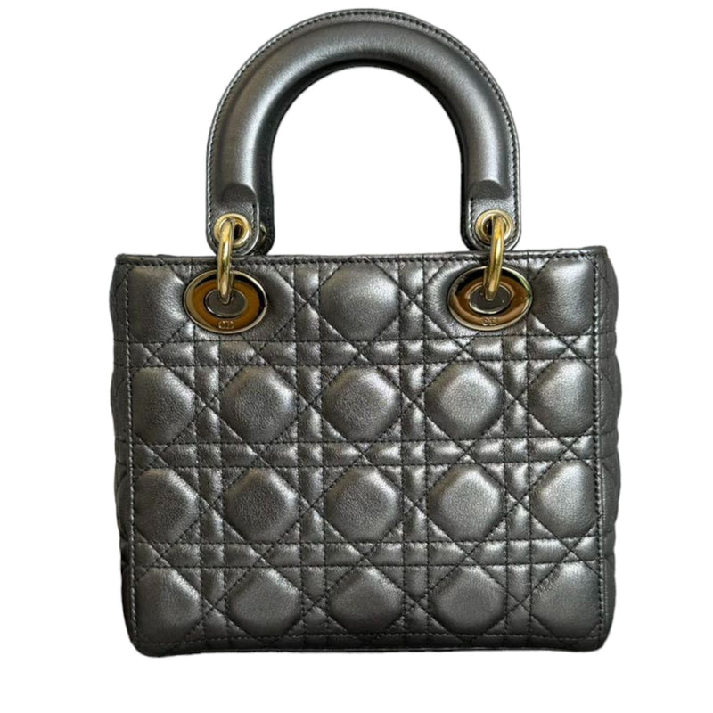 My ABC Dior Lady Dior Small Lambskin Metallic Grey GHW