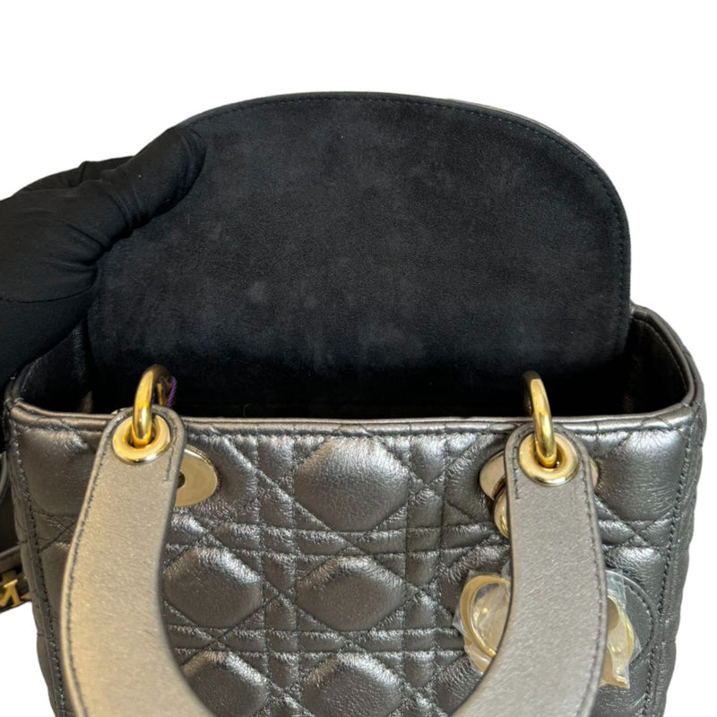 My ABC Dior Lady Dior Small Lambskin Metallic Grey GHW