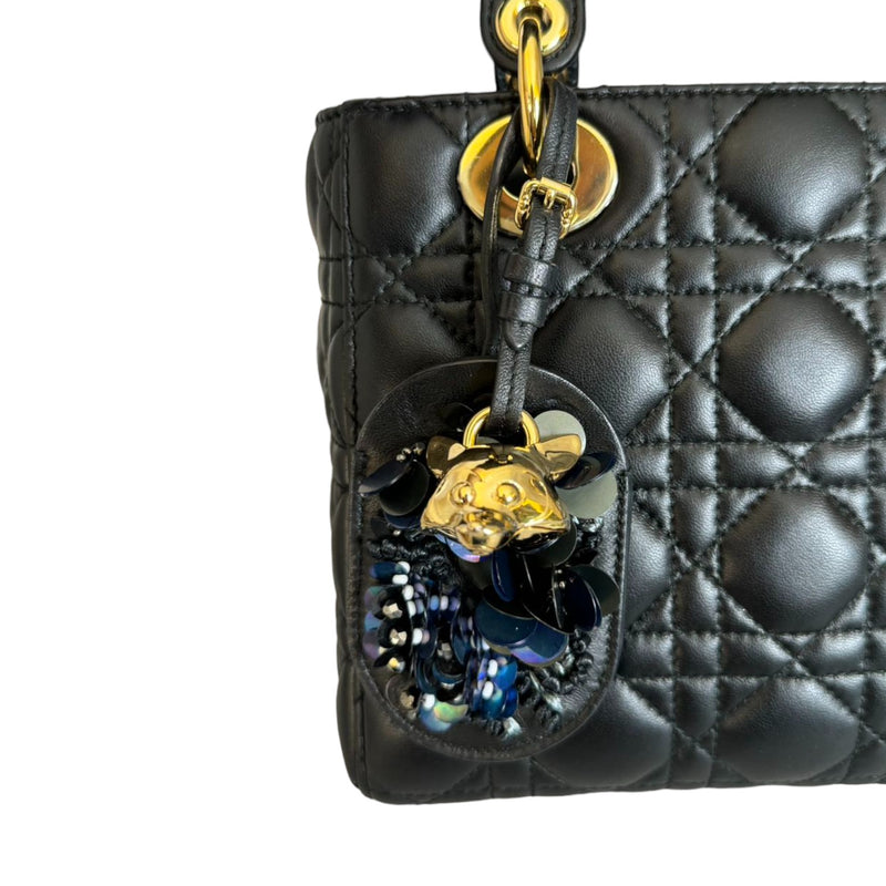 Lady Dior Small Lambskin Cannage Black GHW