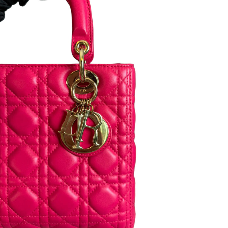 Lady Dior Medium Lambskin Pink GHW