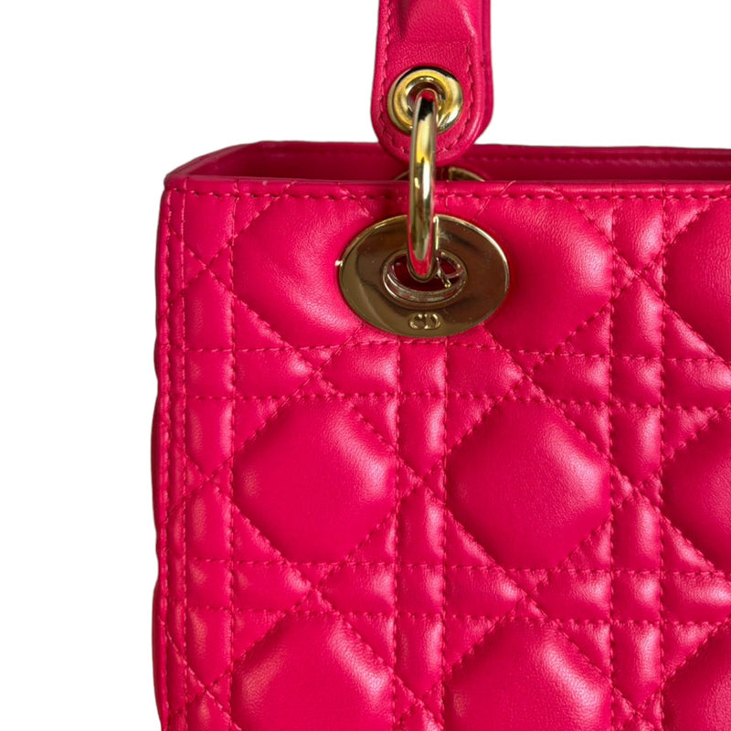 Lady Dior Medium Lambskin Pink GHW