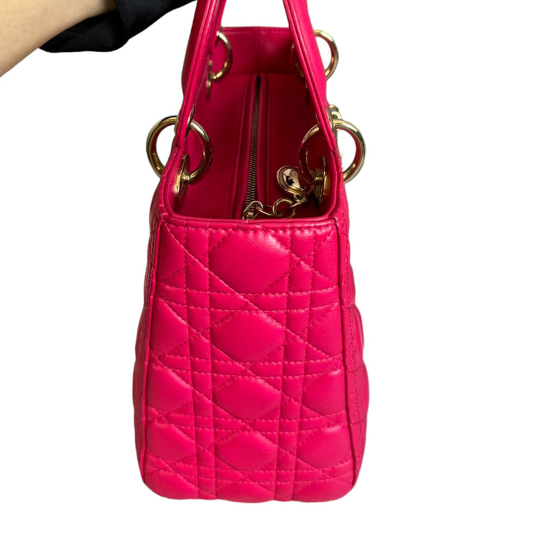 Lady Dior Medium Lambskin Pink GHW