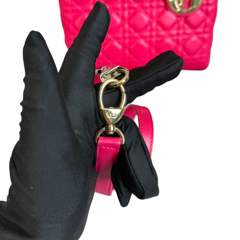 Lady Dior Medium Lambskin Pink GHW