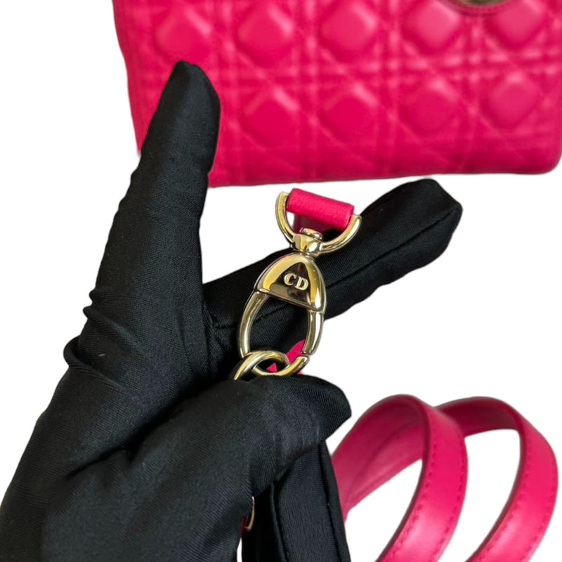 Lady Dior Medium Lambskin Pink GHW