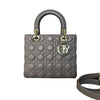 Lady Dior Mini Crystal Lambskin Burgundy SHW