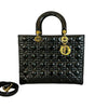 Lady Dior Medium Lambskin Cannage Black GHW