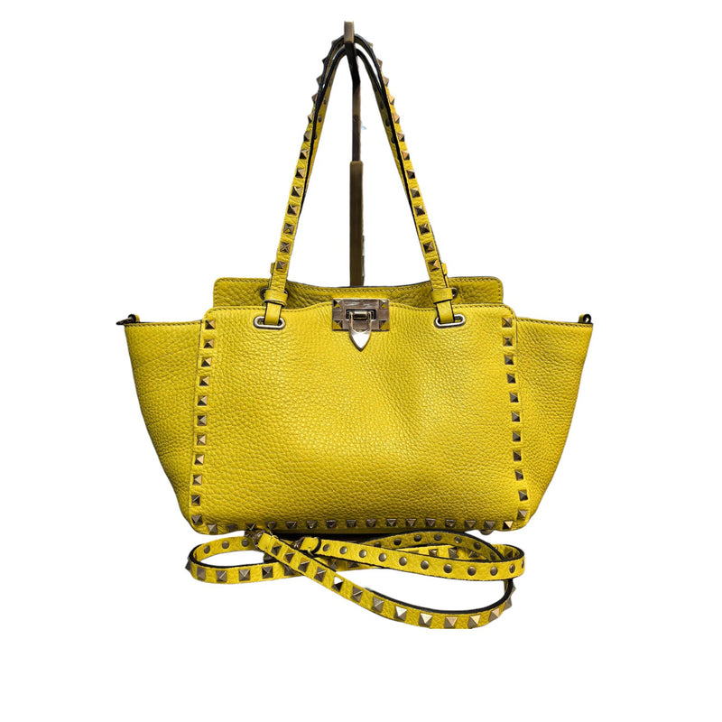 Rockstud Tote Small Vitello Yellow LGHW